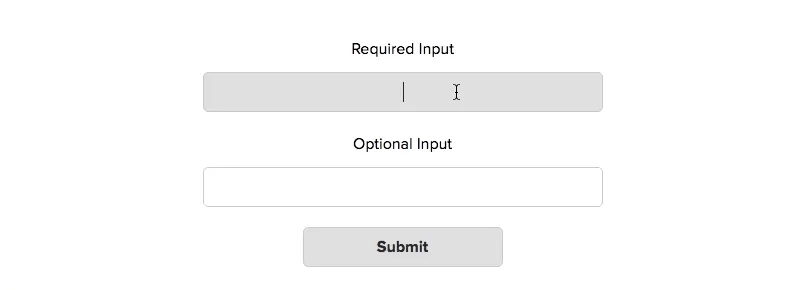 Styling on valid required inputs