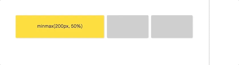 Minmax Function: 200px and 50%